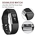 Screen Protector for Fitbit Charge 2, GHIJKL Ultra Slim Soft Full Cover Case for Fitbit Charge 2, Crystal Clear