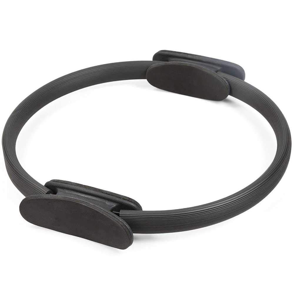 Anel Pilates magic circle Tonificador Círculo Mágico exercícios Preto 893-B - Lorben