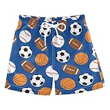 innewgogo Sports Football Baseball Boys Swim Trunks Quick Dry Toddler Beach Swimsuit Board Shorts fo