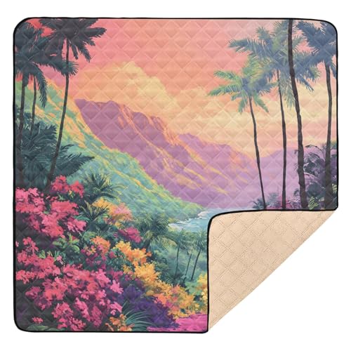 Qilmy Colorful Valley Baby Gyms Play Mat for Floor,