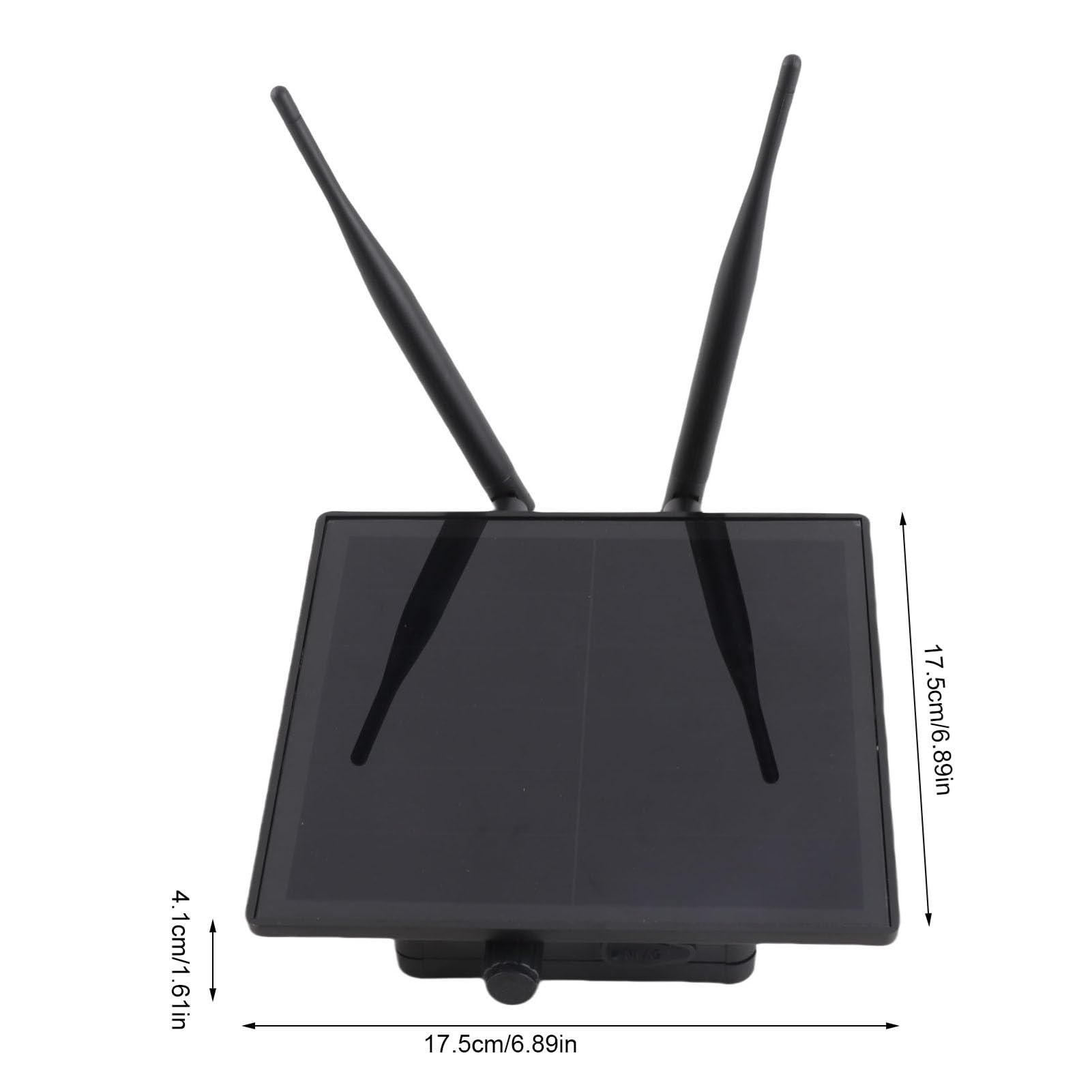 Focket Extensor WiFi Solar, 5 Km de Largo Alcance IP66 Repetidor WiFi con Energía Solar a Prueba de Agua, Extensor de Rango Exterior con Pegatinas de Silicona a Prueba de Agua para Smart Farm