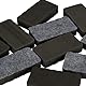 Relaxdays Whiteboard Schwamm 20er Set, Magnetschwamm eckig, Schule & Büro, HBT 2x10,5x5,5 cm, Tafelwischer, Eva, schwarz