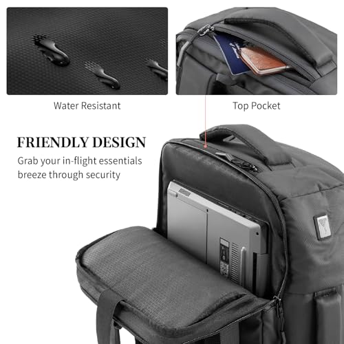 Travel Backpack TSA Approved, Luggage Backpack For Travel Carry On With USB Charging Port, Backpack With Shoe Compartment Waterproof Backpack, Weekender Travel Backpack 17 inch Laptop4