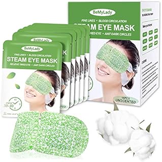 Steam Eye Mask 16 Packs Sleeping Eye Masks for Dark Circles and Puffiness Disposable Soothing Headache Relief Dry Eyes, Eye Mask for Puffy Eyes, Skincare, Hydrating and Relieve eye fatigue - Unscented