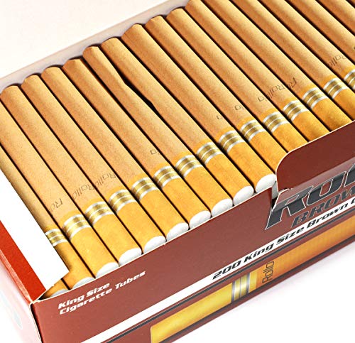 Rollo Brown Color Cigarette Tubes King Size 84Mm - 200 Tubes #TOP2