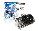  MSI R6770-MD1GD5 AMD Radeon HD 6770 Grafikkarte (PCI-e, 1024MB GDDR5 Speicher, VGA, 1 GPU)