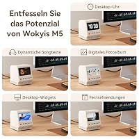 Wokyis M5 Retro-Dockingstation für Mac mini M4, 5-Zoll-HD-Display, 10-Gbps-M.2-NVMe-SSD-Gehäuse, SD/Micro-SD-Kartenleser 4.0, 4X USB-A, 1x USB-C (10 Gbps), 3,5-mm-Kopfhöreranschluss – Ansicht 2