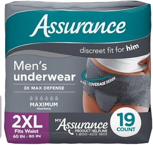 Assurance Men's Maximum Absorbency Underwear