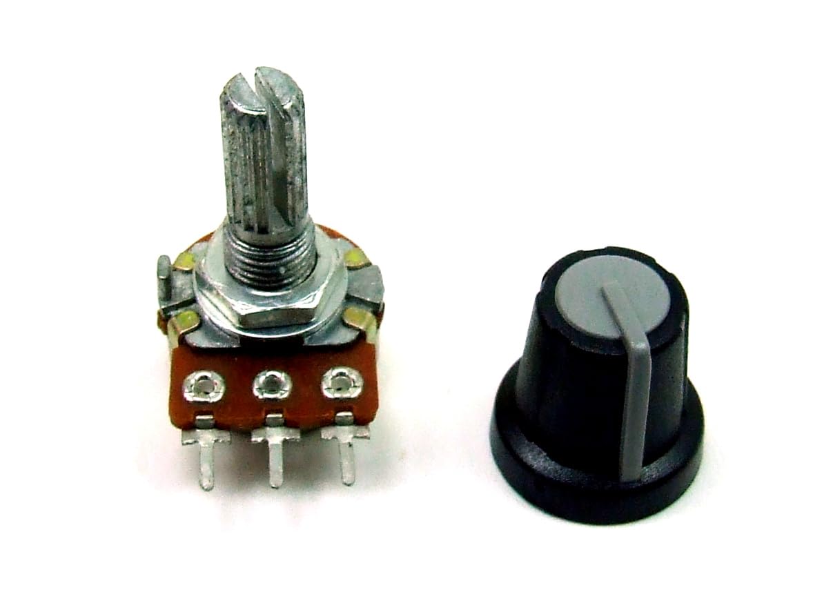 POPESQ® 1 pz. x Potenziometro con Manopola 250K Lineare PCB #A1745