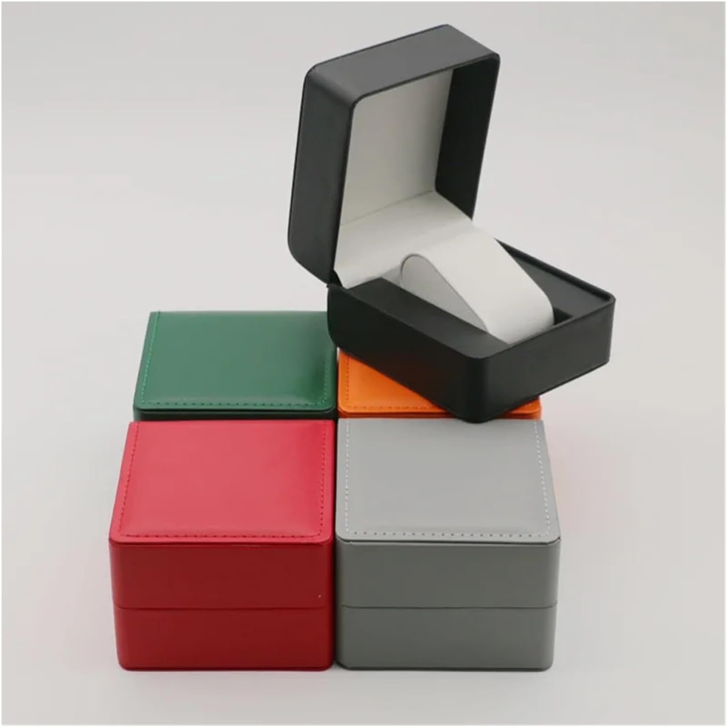 1PCS Watch Box Soft Single Protective(Green)