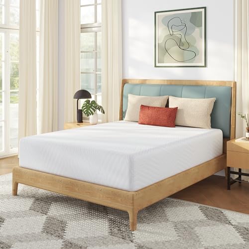 Image of MLILY King Mattress in a Box, 14 inch Mattresses for Platform Bed Double Size Daybed, Green Tea Memory Foam Mattress for Cool Sleep & Pressure Relief, Medium