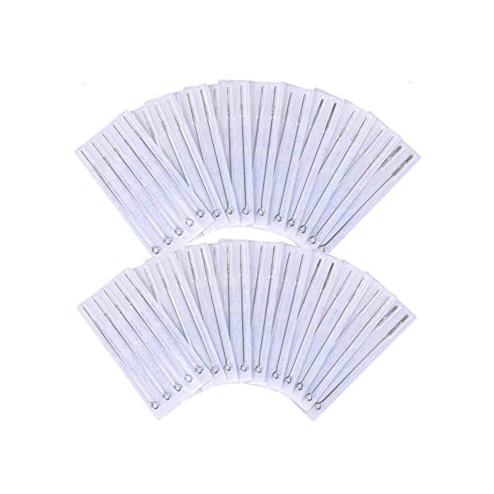 Pirate Face Tattoo PFT 100 pcs Assorted Tattoo Needles - Round Liner, Round Shader, Magnum Needle - 100pk by Pirate Face…