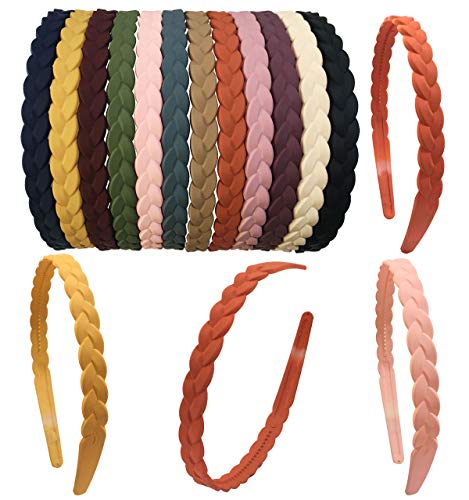12 diademas de moda con dientes para mujeres 15 mm coleta de plástico para niñas y niños Cover