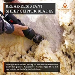 Pet & Livestock HQ | Shearing Blades 380W Sheep Clippers - Replacement for Oster, Lister, Heiniger, Detachable Animal Trimmer Shears for Grooming Goats, Lambs, Llamas, Alpacas Pet & Livestock HQ | Shearing Blades 380W Sheep Clippers – Replacement for Oster, Lister, Heiniger, Detachable Animal Trimmer Shears for Grooming Goats, Lambs, Llamas, Alpacas