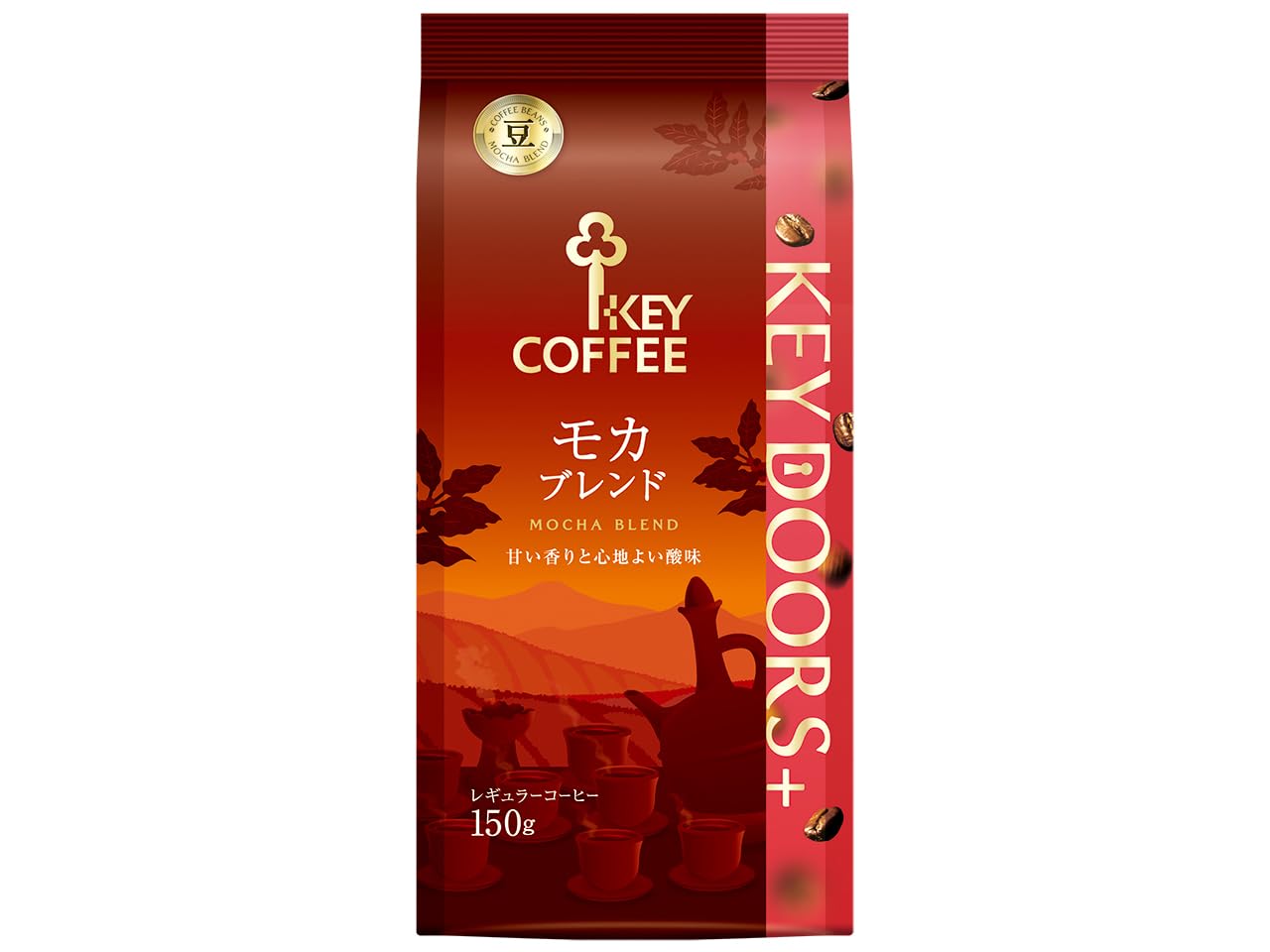 Amazon.co.jp: キーコーヒー KEY DOORS+ モカブレンド 豆 (LP) 150g
