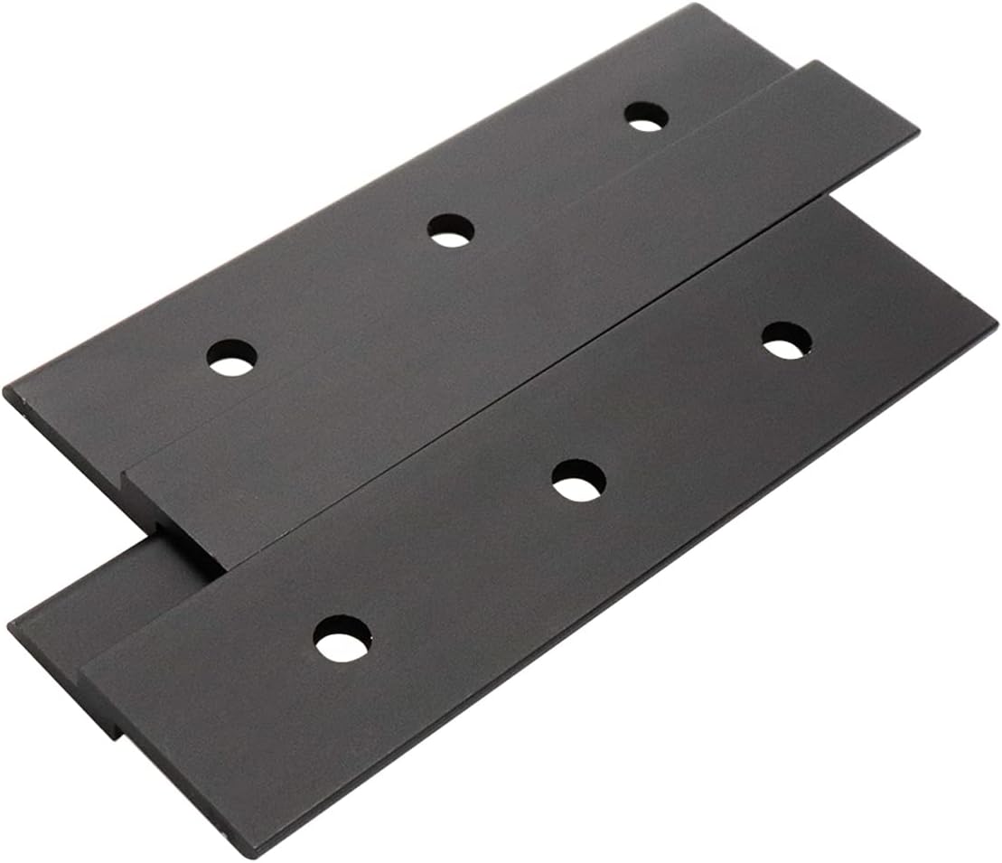 8pcs Black French Cleat 4 Inch Aluminum Z Hanger for Mounting Mirror Hanger, Picture Hanging with Screws Hardware