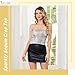 JASGOOD Sparkly Sequin Crop Tops for Women Metallic Tube Tops Strapless Glitter Mermaid Corset Top for Party Club