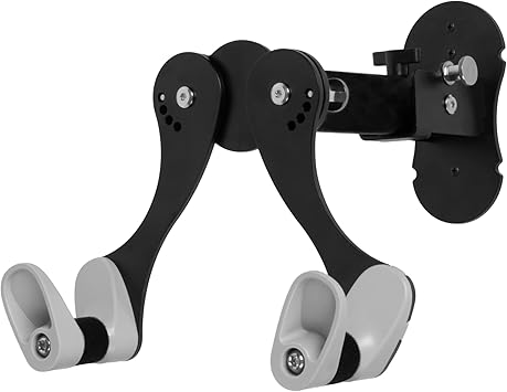 CyclingDeal Bike Wall Mount Rack - Adjustable, Extendable & Foldable - Indoor Storage Horizontal Cycling Hook Hanger Organiser - Safe & Secure for MTB, Road Bicycles in Garage or Home - Pack of 1