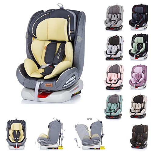 Chipolino, Kindersitz Journey, Gruppe 0+/1/2/3 (0-36 kg), Isofix, Top Tether, Farbe:gelb Cover