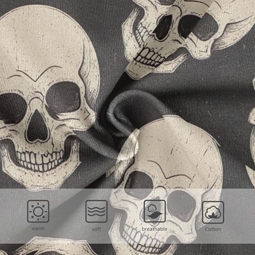 Cotton Toddler Underwear Floral Grunge Skulls Black Girl Panties Cute Durable Kids Undies Briefs 2t3