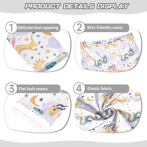 Girls Leggings Cute Chinese Dragon Toddler Girls Clothes Leggings for Girls Toddler Girls Leggings 3-4T3