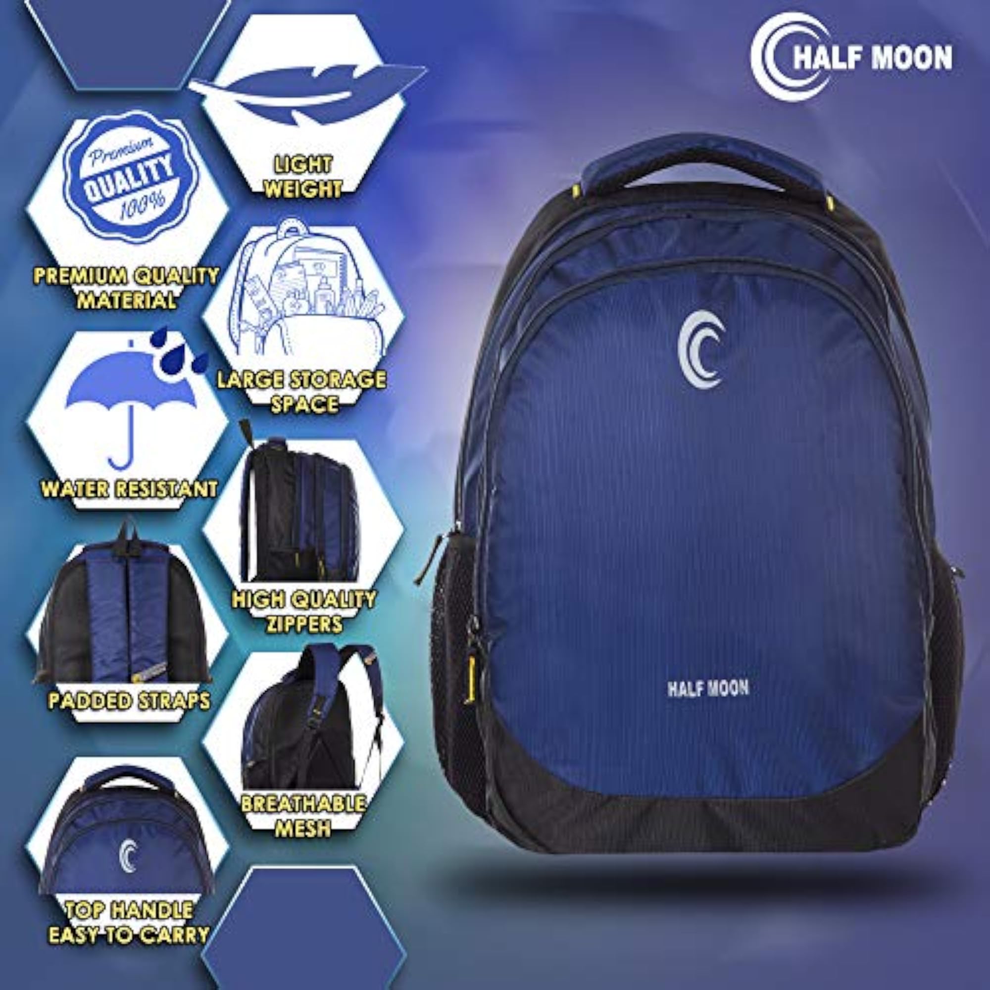 30L Waterproof 15.6 Inch Laptop Backpack for Men and Women