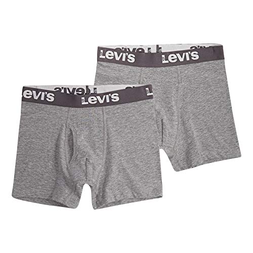 Levi's Boys' Big Classic Boxer Briefs (2-Pack), Dark Grey Heather, L #TOP23