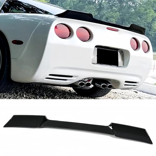 Installing the Corvette ZR1 Rear Spoiler During a Pre Delivery Inspection (PDI) - 2019 Chevrolet Corvette ZR1 4 sosega Rear Trunk Wing Spoiler Glossy Black for Corvette C5 1997-2004