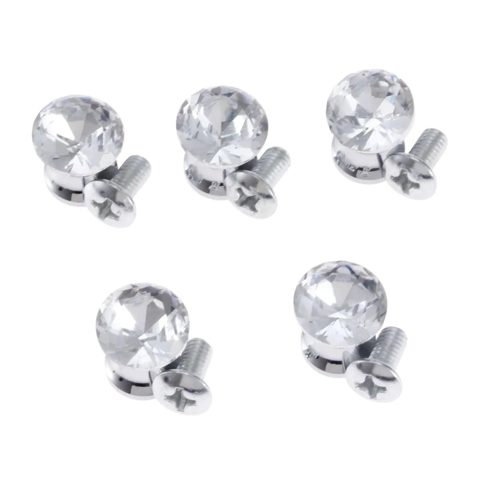 Boutons en verre cristal diamant 12x15 mm pour tiroir et armoire de cuisine