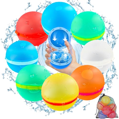 Gozuein Globos de Agua Reutilizables, 8 Piezas