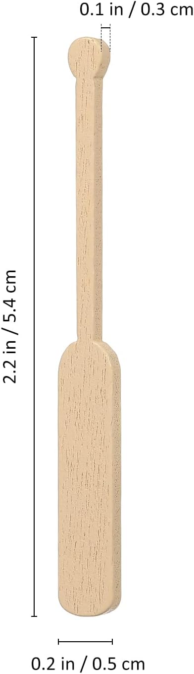 FAVOMOTO 24 Pairs Mini Wooden Paddle, Miniature Beach Boat Paddle Model Canoe Oar Micro Landscape Decor Figurine Ornament for Dollhouse DIY Sandbox Beach Side Scenes image 2