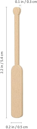 Miniatura 3 de Toyvian Juguetes Mini paleta de madera en miniatura para barco de madera en miniatura, remos de canoa en miniatura, bote, bote, canoa, modelo, micro
