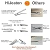 HiJeaton Hair Clips for Hair Bows, 150Pcs Alligator Metal Clip (4.5cm/1.77"), Gator Hairdresser Clips for Bow Making, Large Plain DIY Clips Supplies for Crafts #2