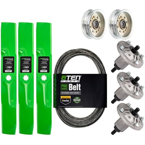 8TEN Deck Rebuild Kit for John Deere 54 inch D170 LA175 E180 Blade Spindle Belt Idler