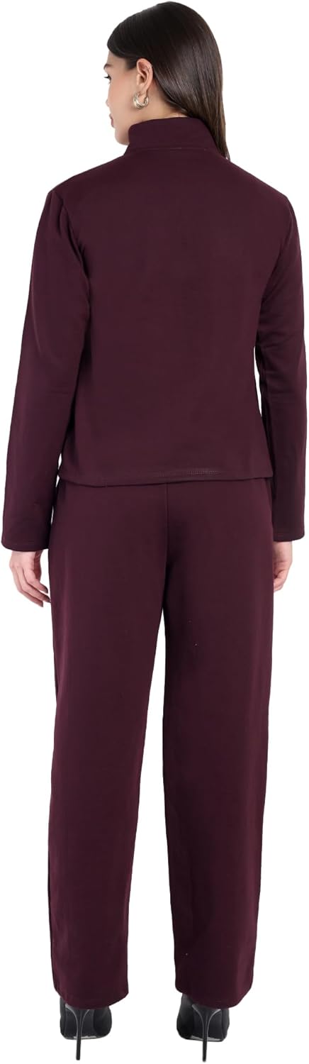 Women Winter Wear Sweatshirt and Pants Set | Cozy Fleece Loungewear | Casual Work From Home, Travel - Image 2