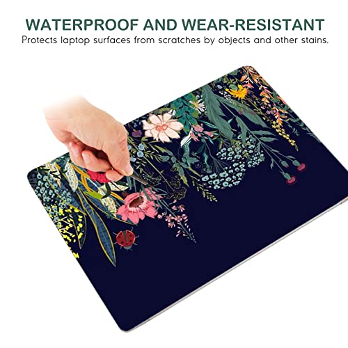Image of DINKY Laptop Skin Sticker Decal, 12 inch 13 inch 13.3 inch 14 inch 15 inch 15.4 inch 15.6 inch Laptop Universal Reusable Vinyl Skin Stickers Cover Art Decal Notebook PC Personalized Protector-Colorful Flor