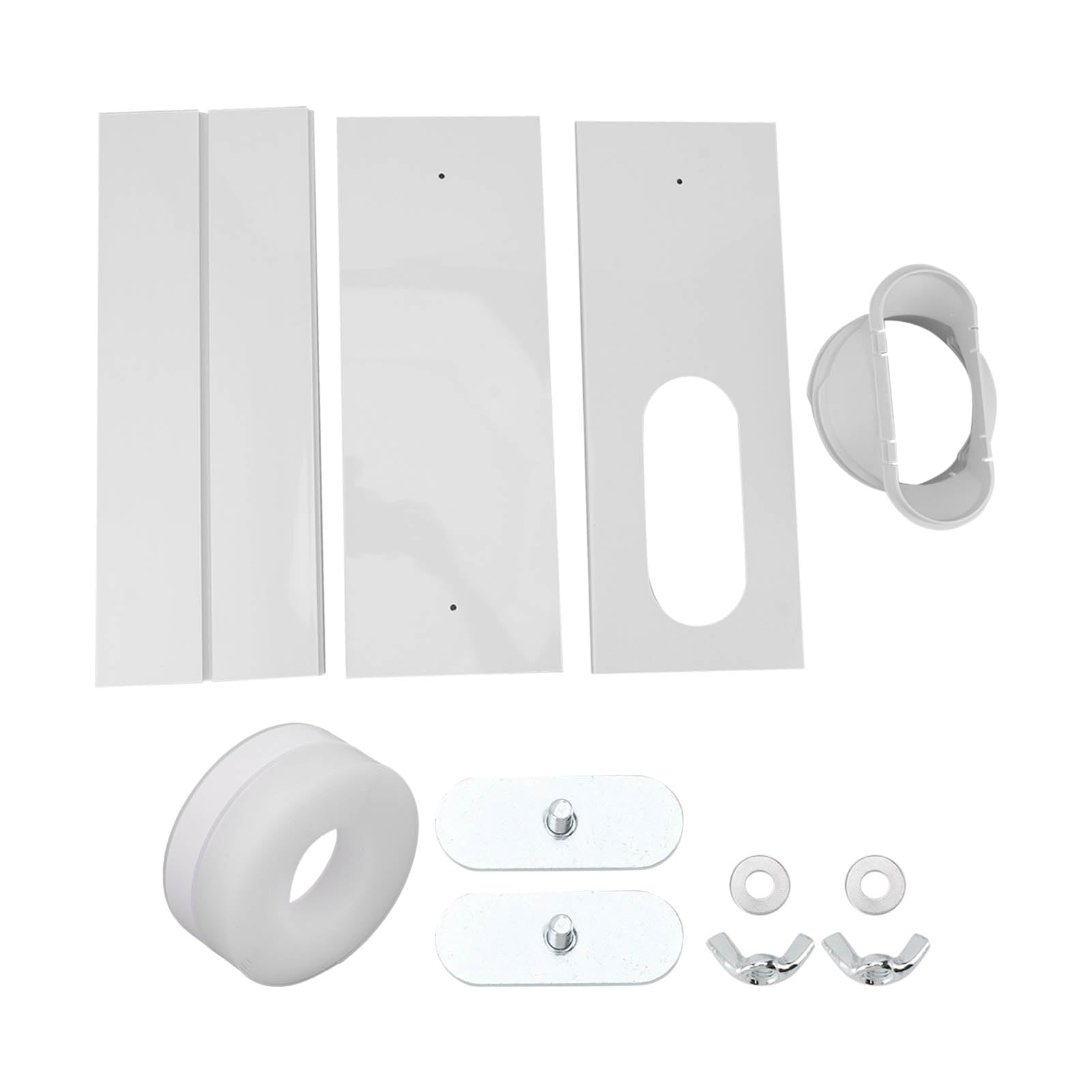 Universelles Fensterdichtungsset, Klimaanlagen-Fensterlüftungsset, PVC, Einfache Installation, Nahtlos, Universal, Verstellbar, Zubehör für Klimaanlagenfenster (3 Platten für 110