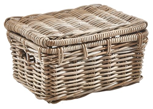 Kobolo Rattantruhe in Kubu Grey, klein 44x33x21 cm, handgefertigte...
