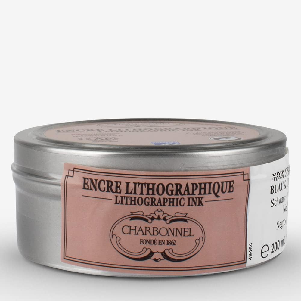 Charbonnel 331053 Crayon Lithographic Ink, 200ml Volume, Light Black