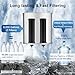 8-Stage Gravity Water Filtration System 3.0 Gallon-304 Stainless Steel Countertop System with 4 Filters and StandReduce 99.9% Chlorine, NSF/ANS 42 Certifcation