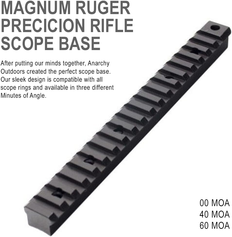 Anarchy Outdoors Scope Base Compatible with Magnum Ruger Precision Rifle