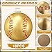 MiniInflat 18 Pack Autograph Baseballs 9 Inch Blank Baseballs 2026 Ball Graduation Gift Senior Night Gifts for Trophies Anniversary College Coaching Gift Awards Sport Party Favors (Gold)
