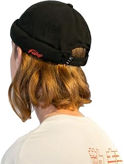 Croogo Thick Brim Docker Cap Street Casual Rolled Cuff Brimless Sailor Hat Winter Watch Cap Leon Harbour Hat Unisex