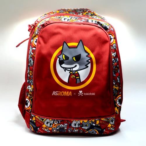 ZAINO SCUOLA ASROMA TOKIDOKI MASCOTTE ROMOLO - ROMA