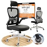 CLOUVOU SmartSeat Bürostuhl Ergonomisch [TESTSIEGER] Schreibtischstuhl 100% individuell einstellbar | Büro Stuhl & Gaming Stuhl | Computerstuhl Home Office Chair Ergonomic | Drehstuhl 150 kg