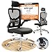 CLOUVOU SmartSeat Bürostuhl Ergonomisch [TESTSIEGER] Schreibtischstuhl 100% individuell einstellbar | Büro Stuhl & Gaming Stuhl | Computerstuhl Home Office Chair Ergonomic | Drehstuhl 150 kg
