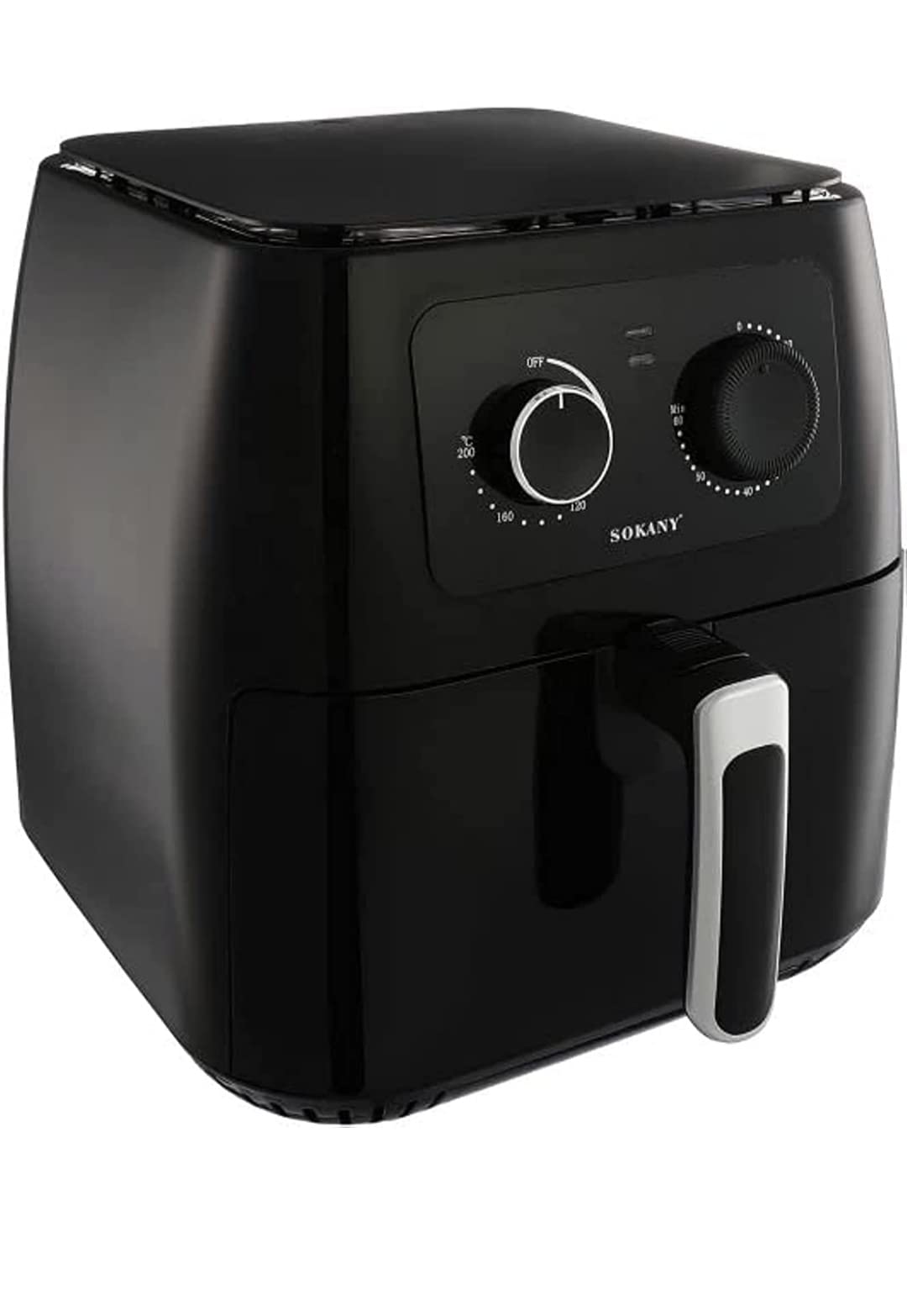 Sokany AF-005 Air Fryer with food in the basket