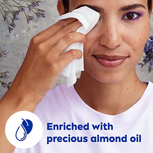 Nivea 3In1 Caring Cleansing Wipes For Face And Eyes, Effective As A Waterproof Makeup Remover, Gentle Facial Cleanser For Dry And Sensitive Skin, 40 Ct #TOP5
