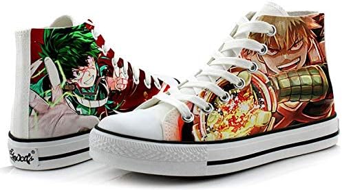 My Hero Academia Izuku Midoriya Katsuki Bakugo Shoto Todoroki Cosplay Shoes Canvas Shoes Sneakers