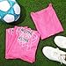 Coume 12 Pcs Breast Cancer Awareness Pink Ribbon Pinnies Practice Jerseys Vests for Youth Practice Scrimmage Vests for Youth Kids Sports Include Basketball, Soccer, Football, Volleyball